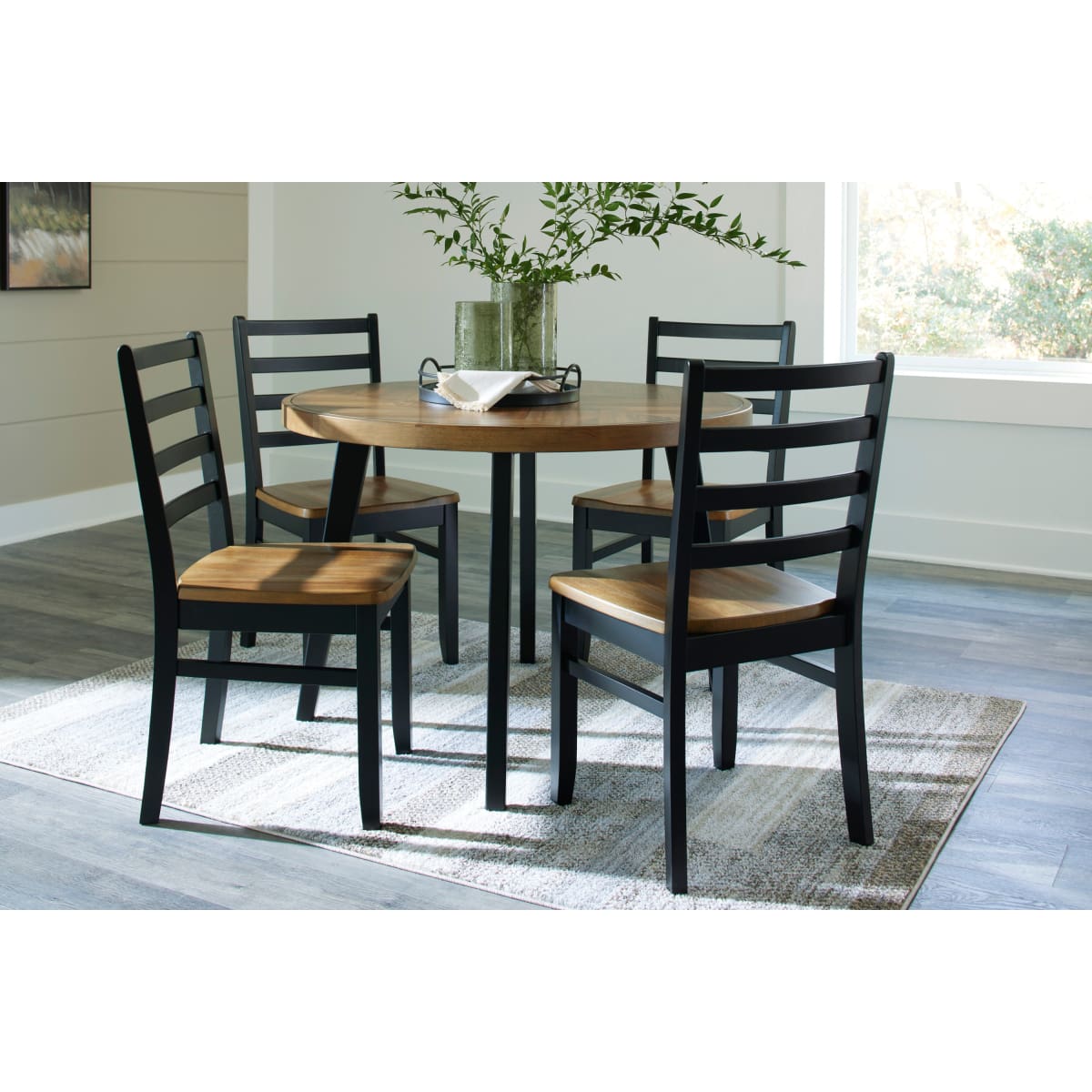 Blondon Round DRM 5pc Table Set - dining-table