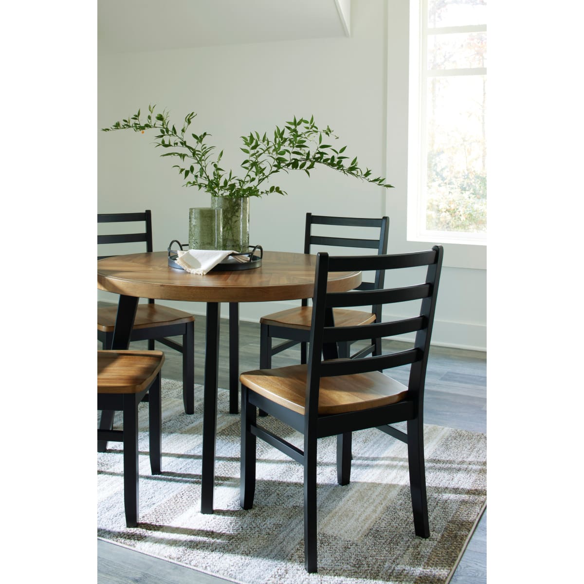 Blondon Round DRM 5pc Table Set - dining-table