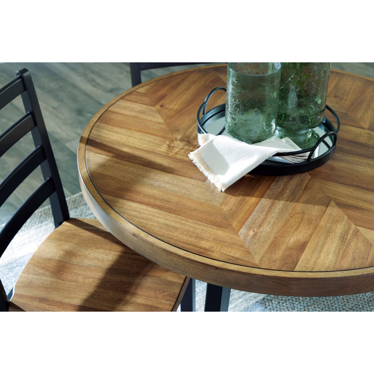 Blondon Round DRM 5pc Table Set - dining-table