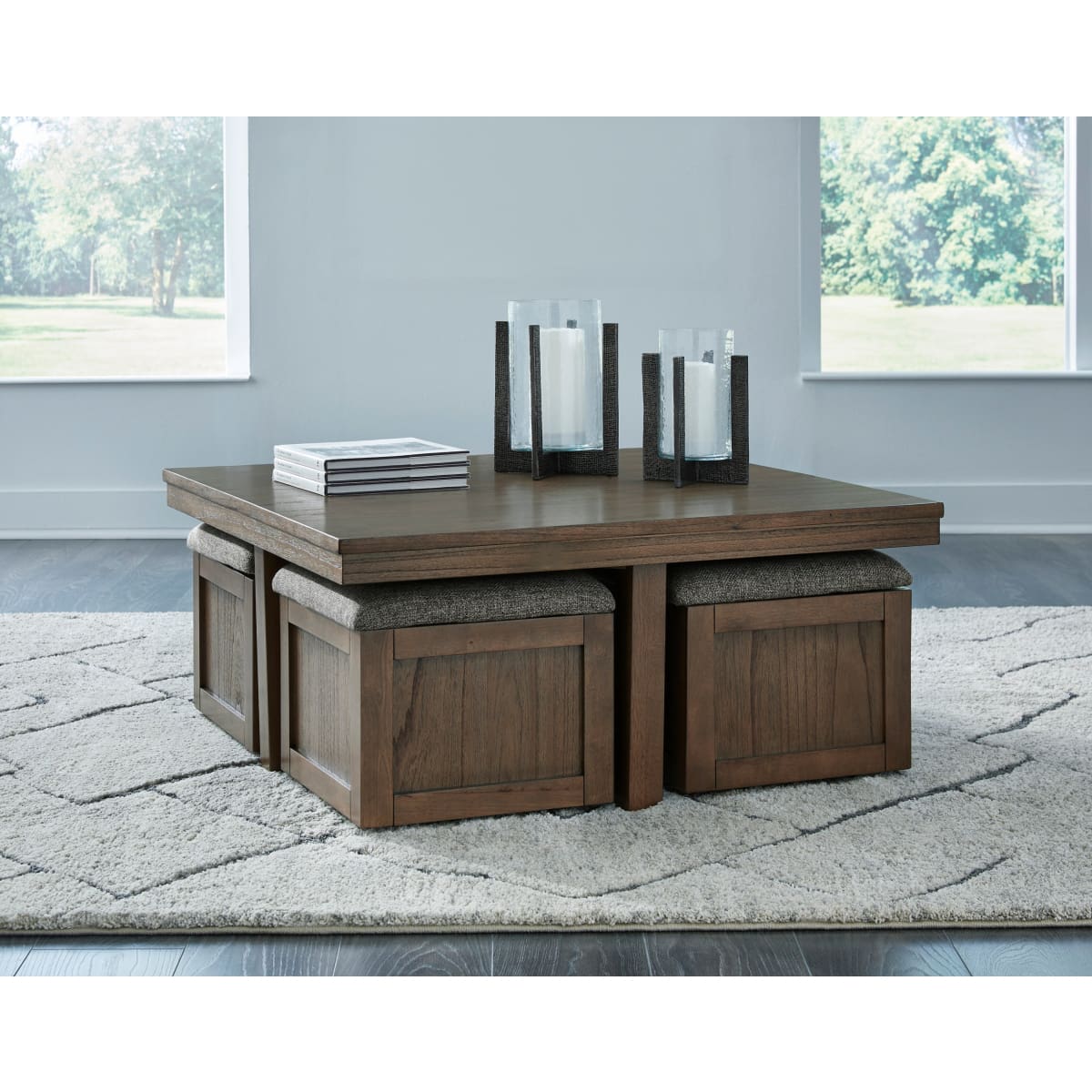 Boardernest Coffee Table with 4 Stools - coffee-tables