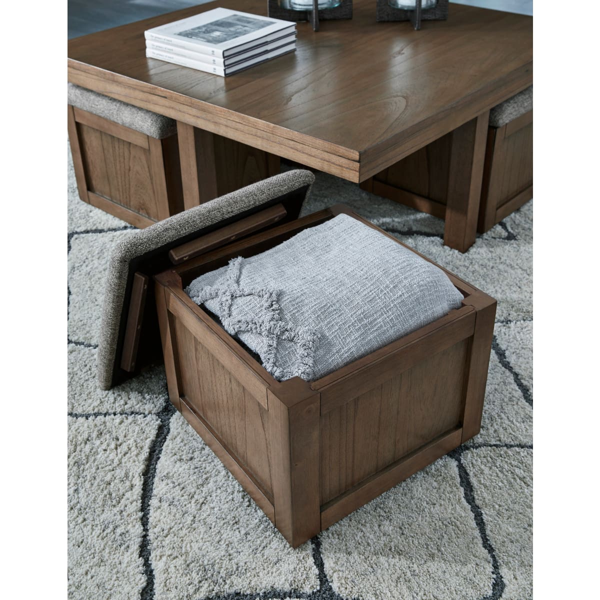 Boardernest Coffee Table with 4 Stools - coffee-tables