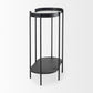 Booker Accent Table Black Metal | Mirror Top - accent-tables