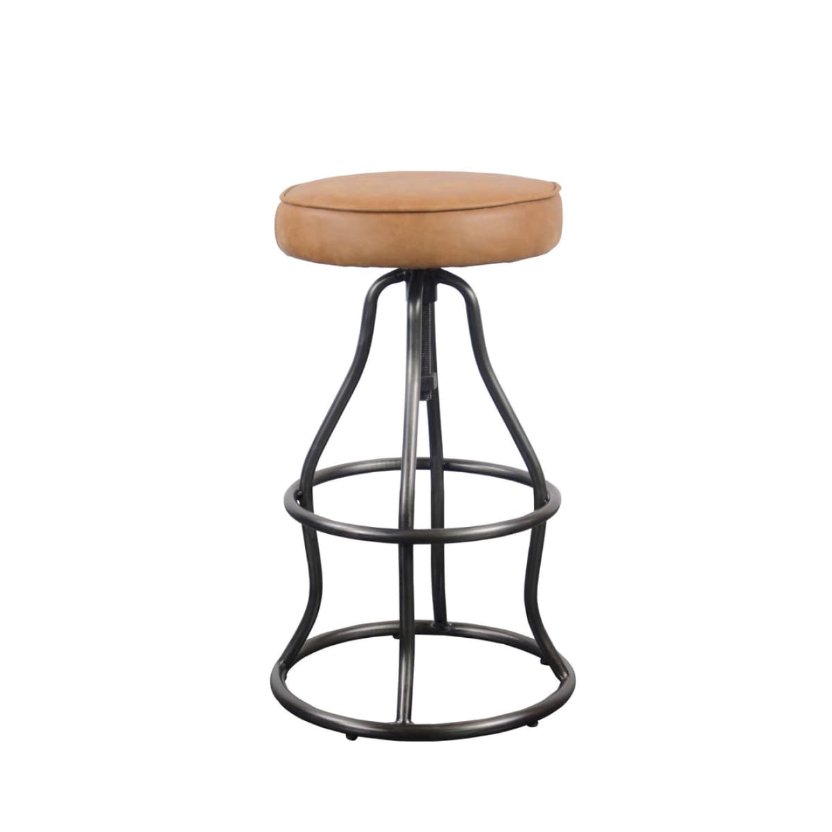 Bowie Bar Stool - Cognac Leather - lh-import-stools