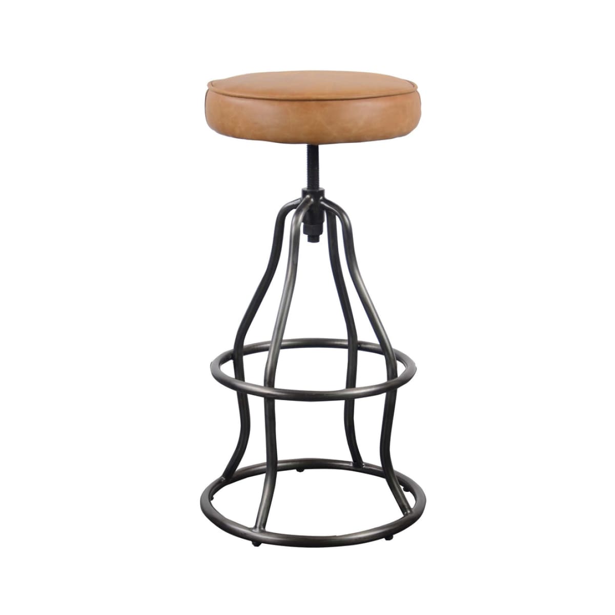 Bowie Bar Stool - Cognac Leather - lh-import-stools