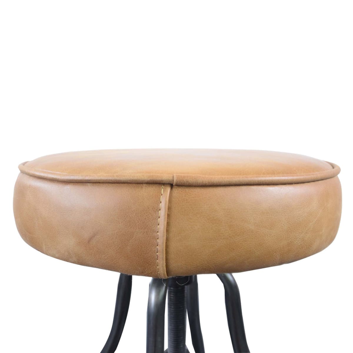Bowie Bar Stool - Cognac Leather - lh-import-stools