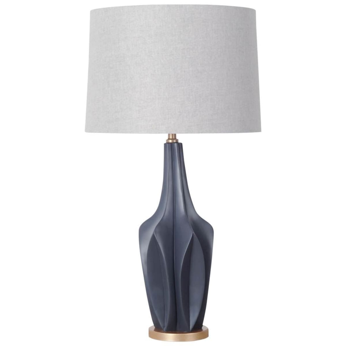 Bravar Table Lamp Gray/Blue Resin | Gray Shade - table-lamps