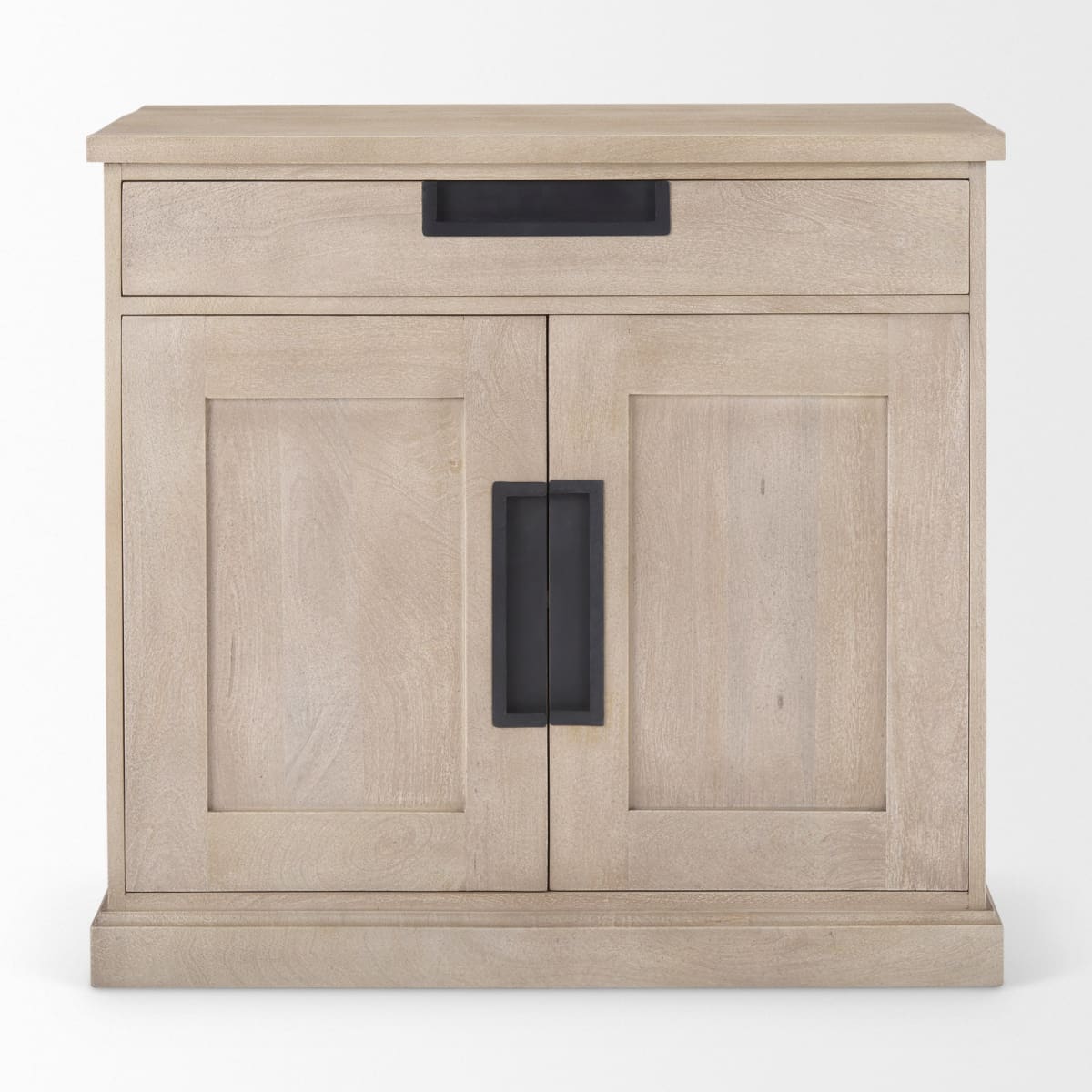 Braxton Accent Cabinet Light Brown Wood | Black Metal - acc-chest-cabinets