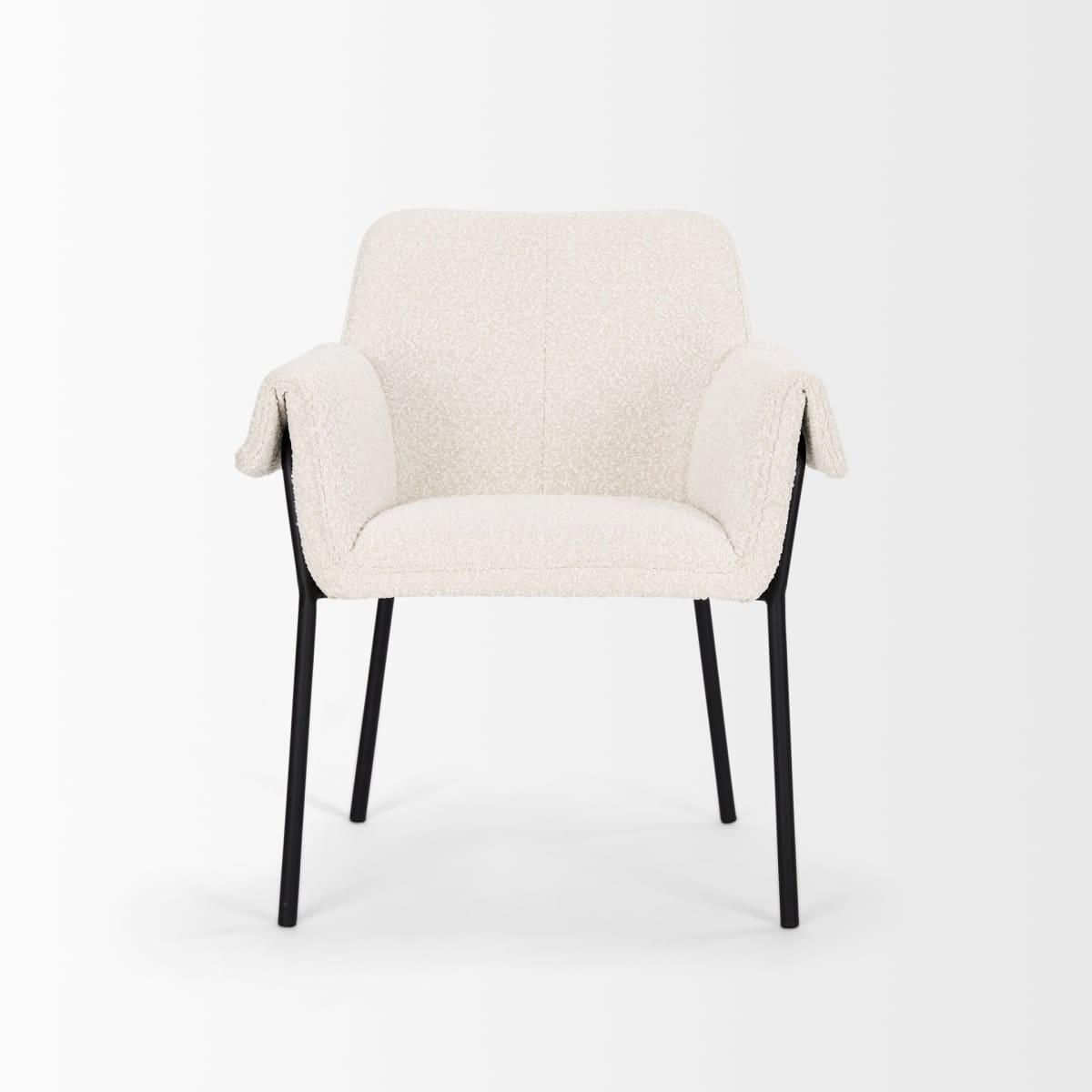 Brently Dining Chair Cream Boucle - dining-chairs