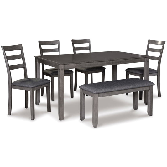 Bridson RECT DRM Table Set (6/CN) - dining-table