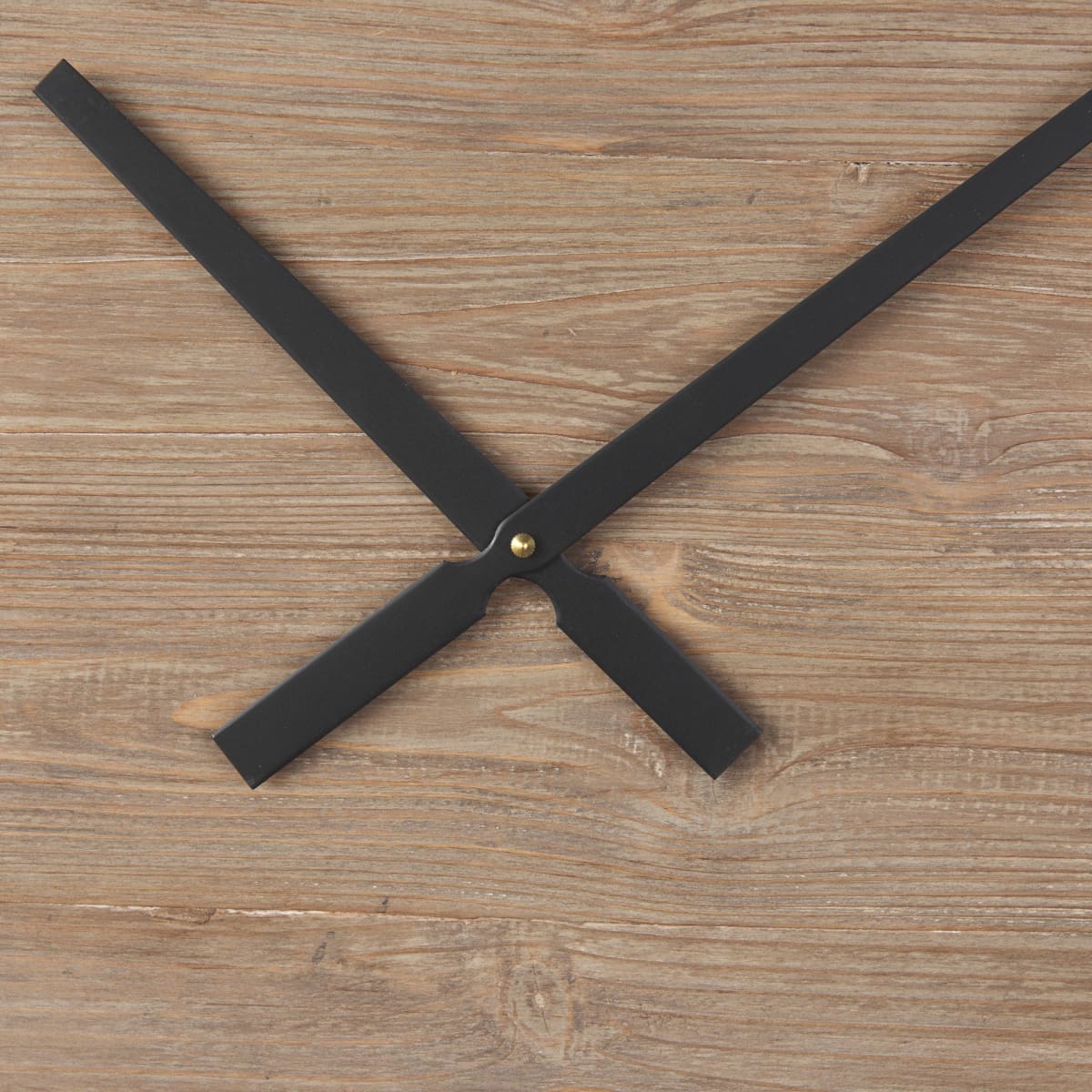 Brielle Wall Clock Black Iron | Brown Wood - wall-clocks