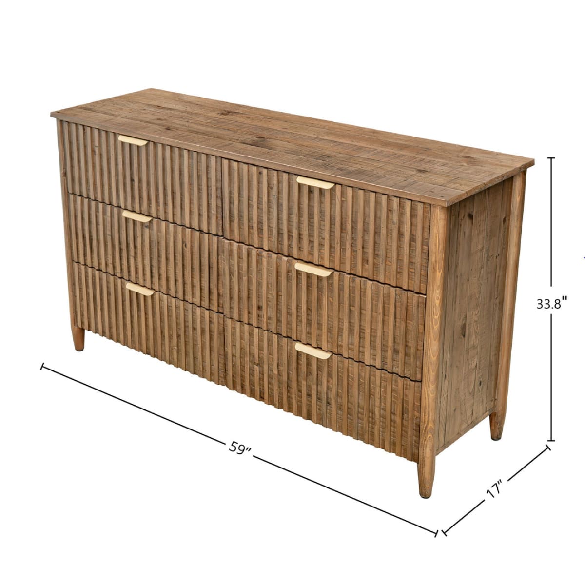 Britanica 6 Drawer Dresser - lh-import-dressers