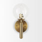 Britton Wall Sconce Gold Metal | Clear Glass - wall-fixtures