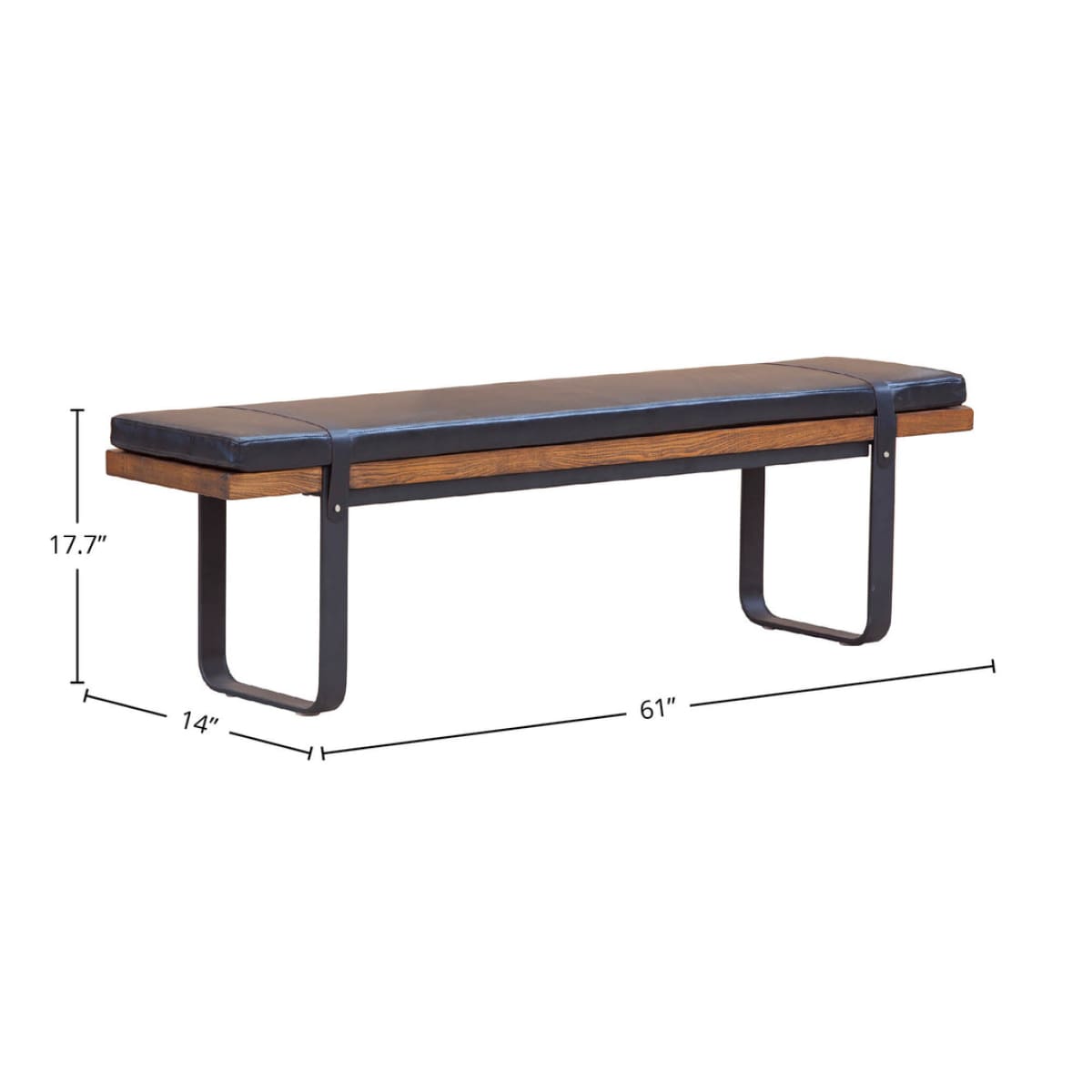 Brooklyn Upholstered Bench - lh-import-dining-benches