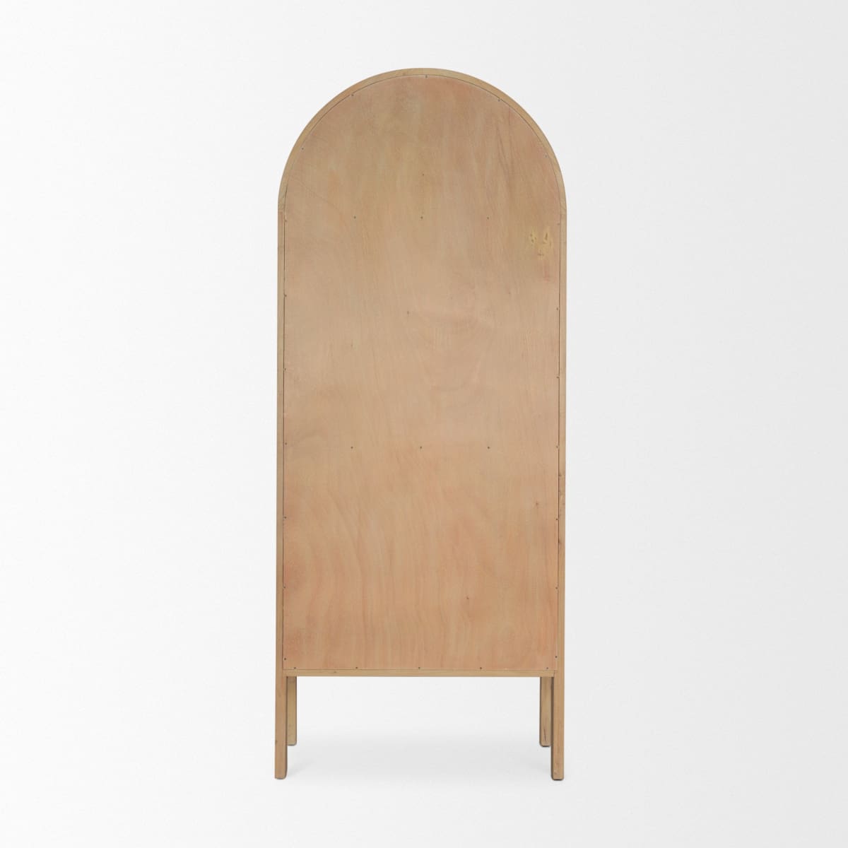 Callum Curio Cabinet Light Brown Woode | Clear Glass - cabinets