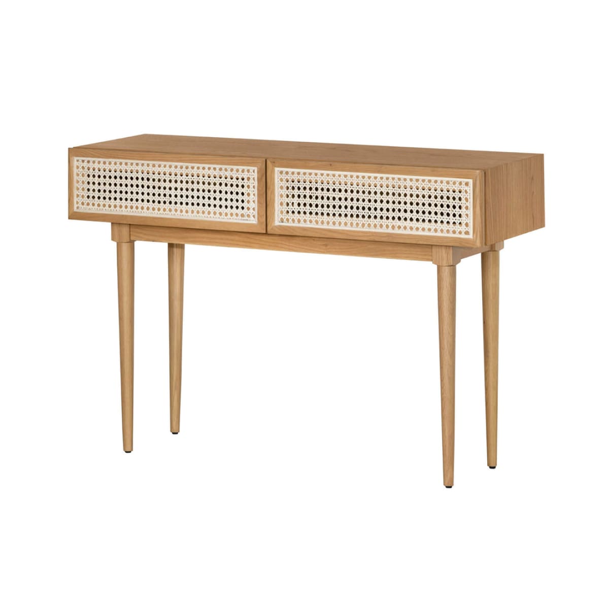 Cane Console Table - Natural - lh-import-console-tables