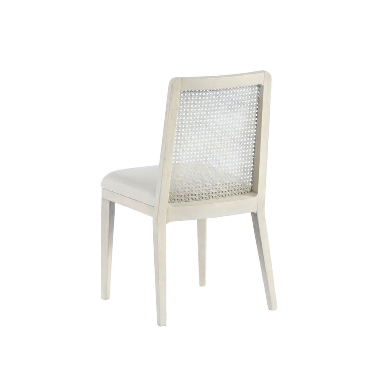 Cane Dining Chair - Beige/White Wash Frame - lh-import-dining-chairs