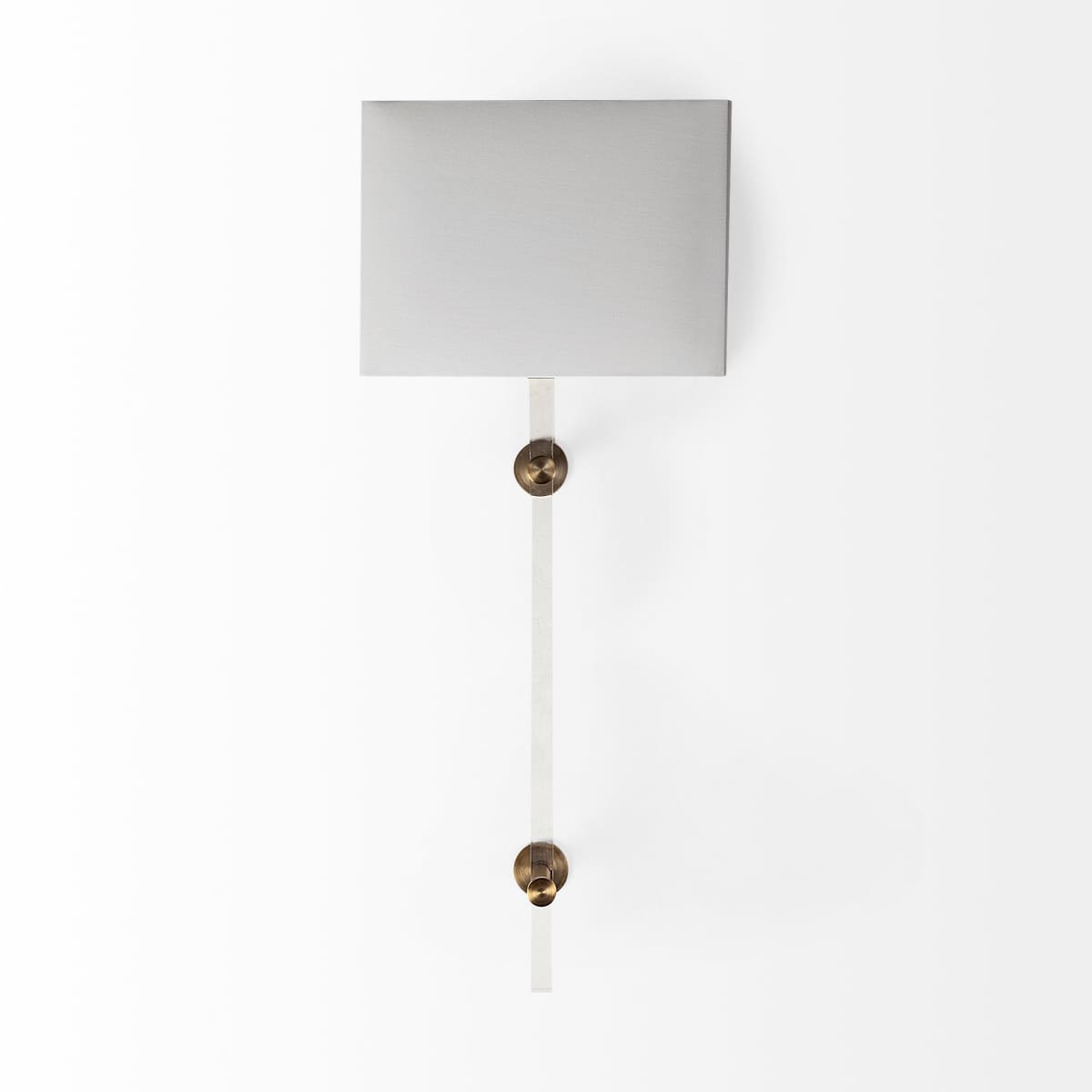Cantabria Wall Sconce Brass | White Shade - wall-fixtures