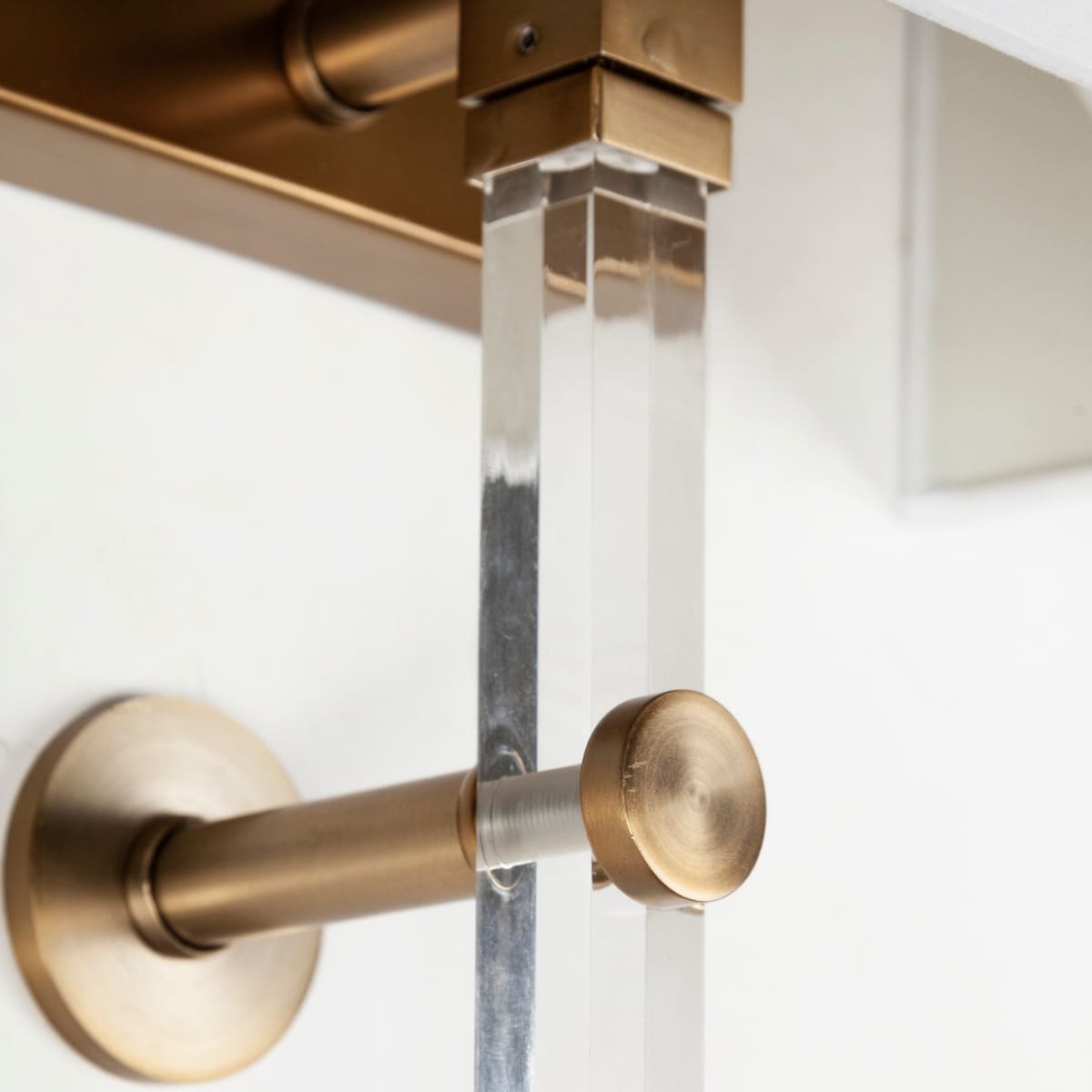 Cantabria Wall Sconce Brass | White Shade - wall-fixtures