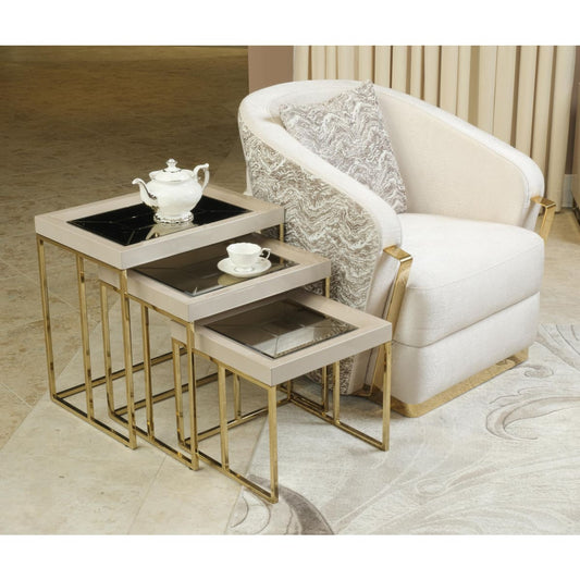 Carmela 3pc Nesting Table Set - accent tables