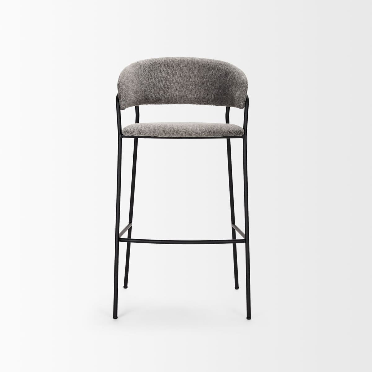 Carolyn Bar Counter Stool Gray Fabric | Bar Stool - bar-stools