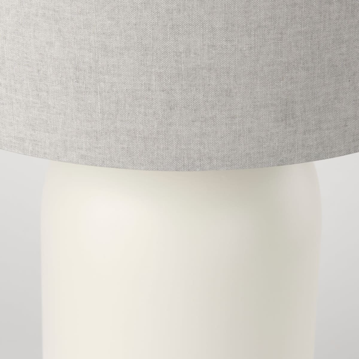 Cato Table Lamp Cream Base | White Shade - table-lamps
