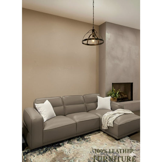 Celine Full Leather Sectional - Sectional