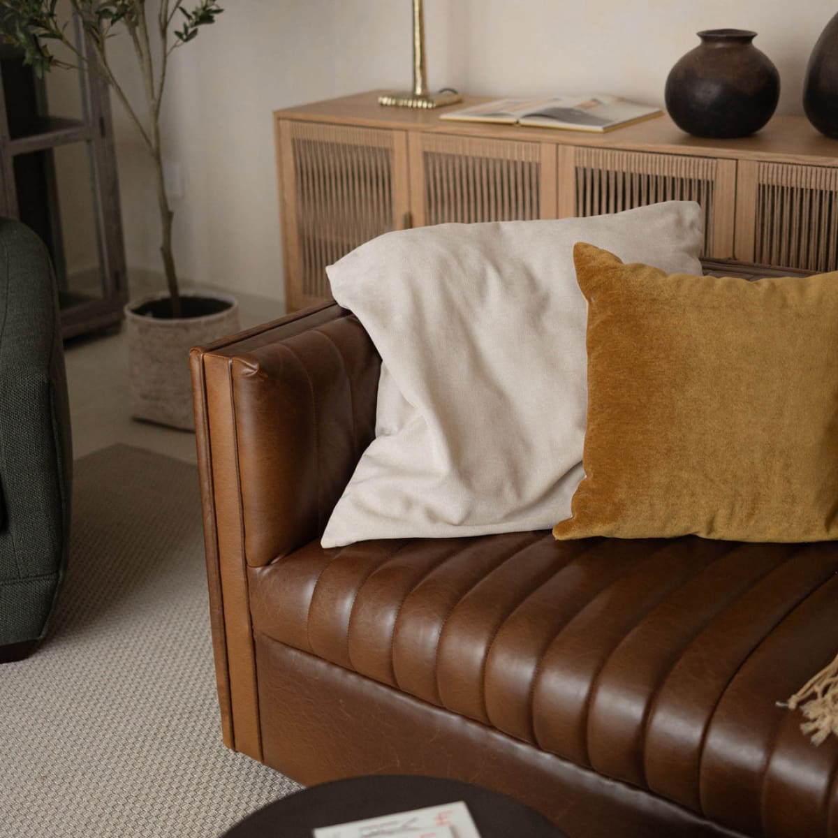 Channel Sofa - Camel Brown - lh-import-sofas
