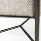 Charlotte Bench Grey Herringbone | Antiqued Nickel - benches