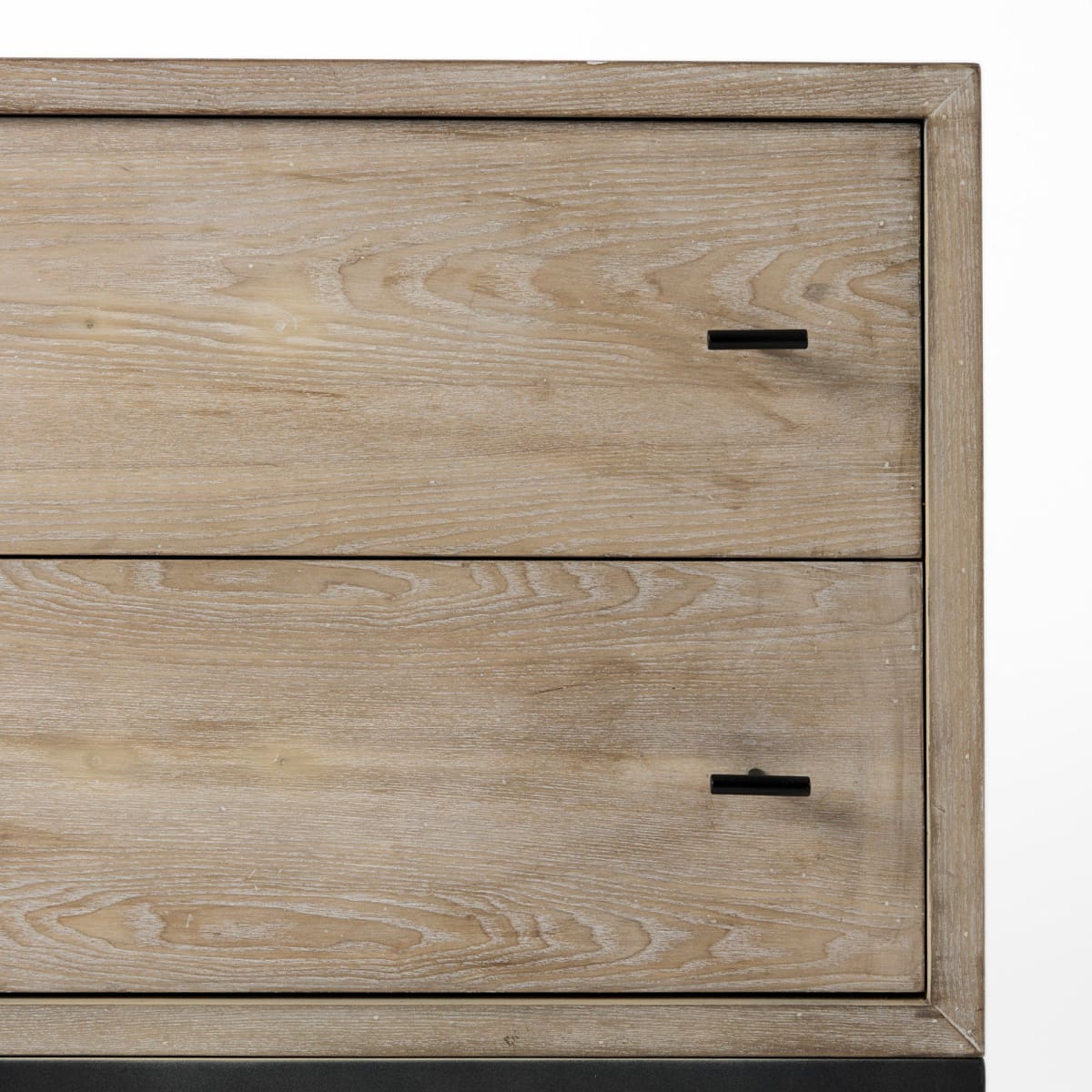 Ciara Accent Cabinet Beige Wood | Black Metal - acc-chest-cabinets