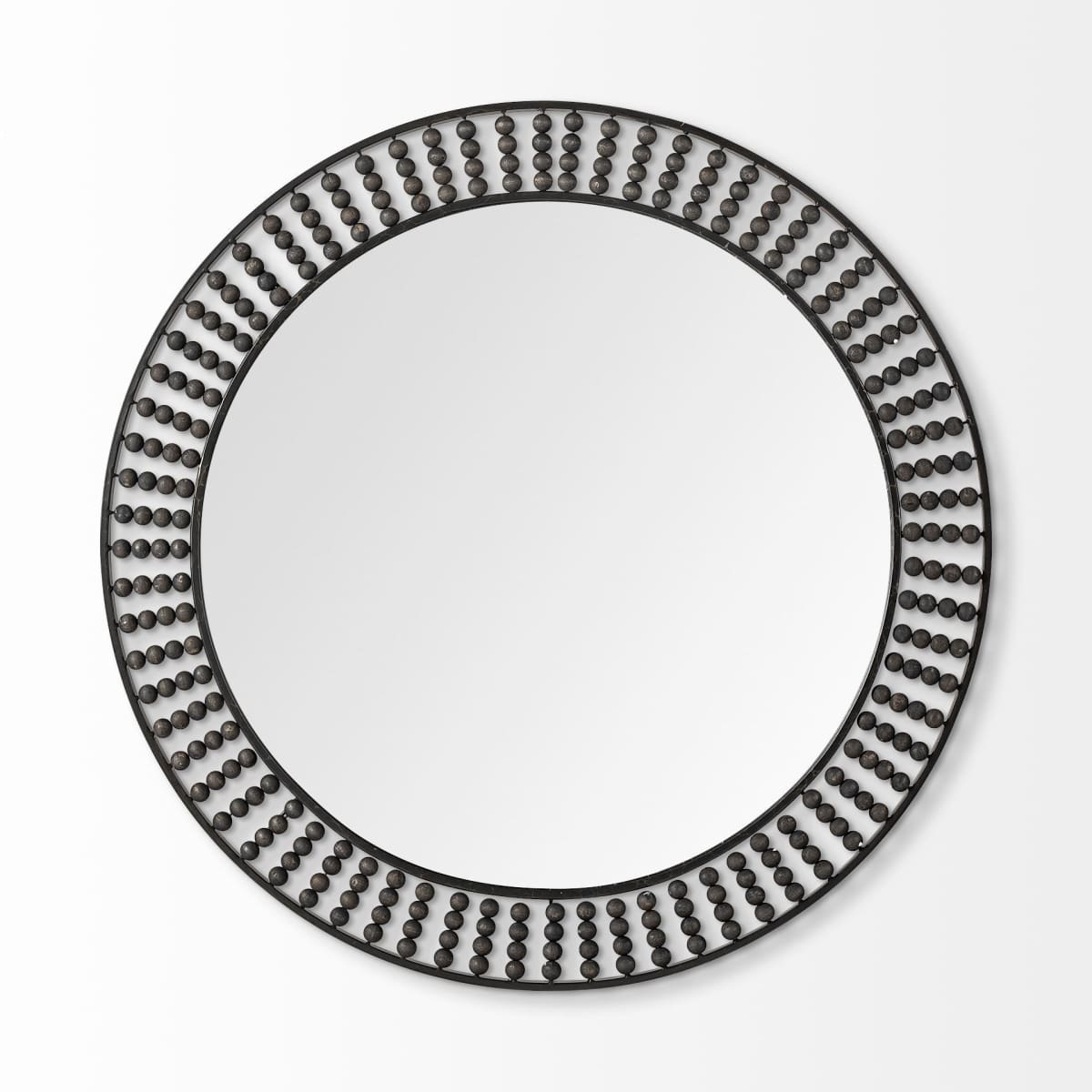 Claiborne Wall Mirror Black Metal | 42 - wall-mirrors-grouped