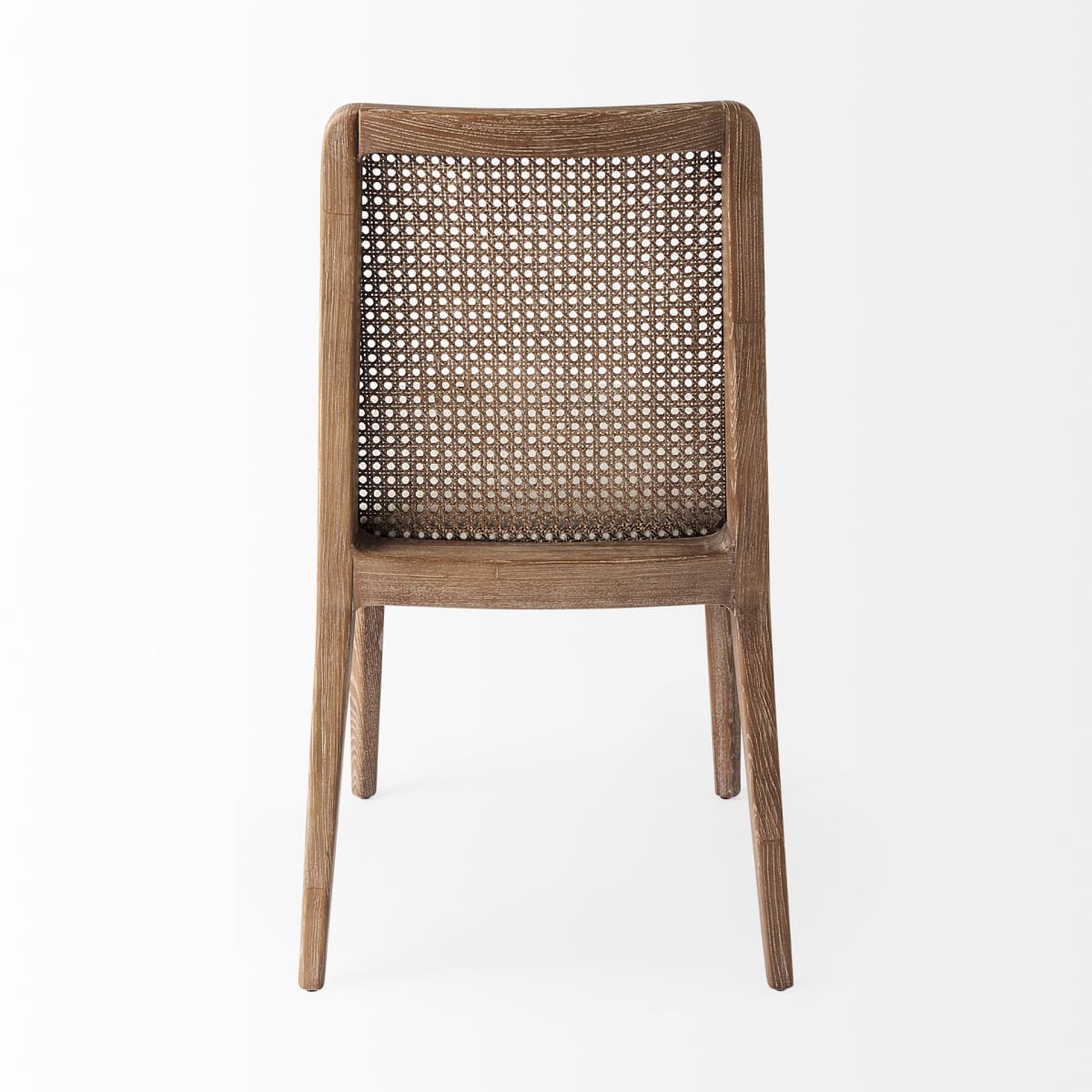 Clara Dining Chair Cream Fabric |Brown Wood (Side Chair) - dining-chairs