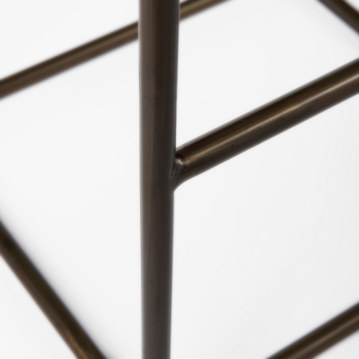 Clarissa Leather Seat Bar Counter Stool Black Leather | Gold Metal | Bar - bar-stools