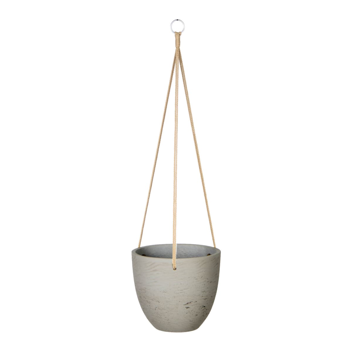 Classic Medium Hanging Pot - Cement Grey - lh-import-vases