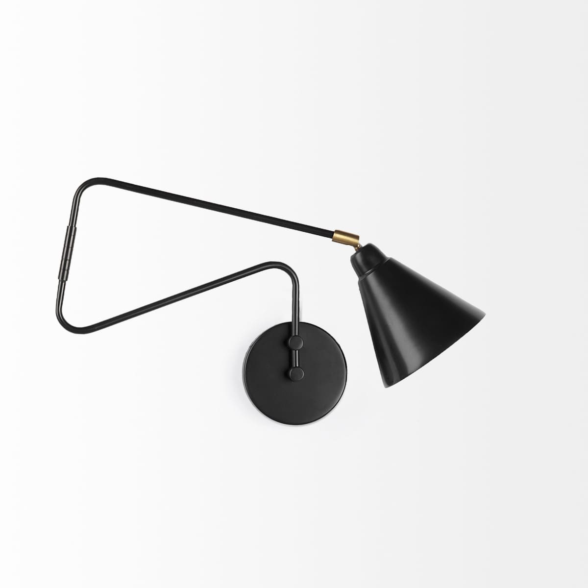 Cobalt Wall Sconce Black Metal | Gold Metal - wall-fixtures