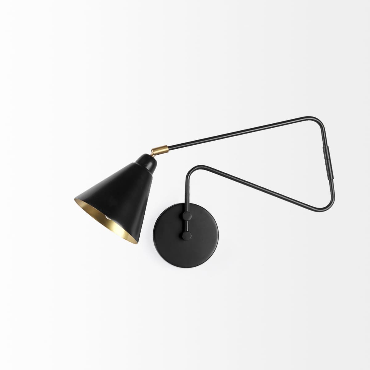 Cobalt Wall Sconce Black Metal | Gold Metal - wall-fixtures