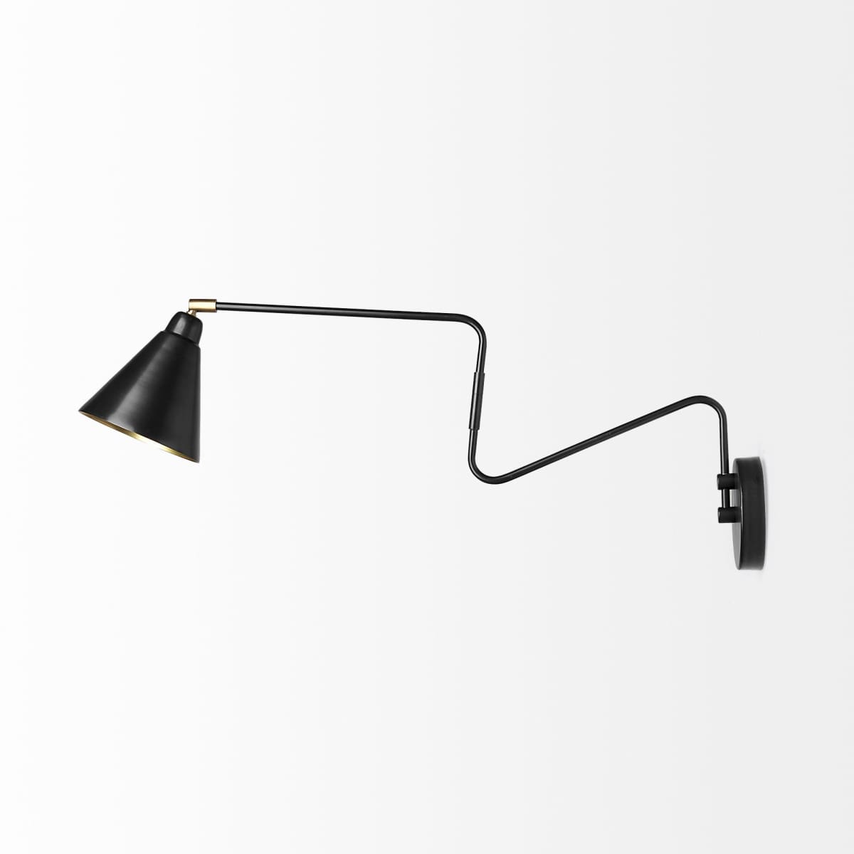 Cobalt Wall Sconce Black Metal | Gold Metal - wall-fixtures