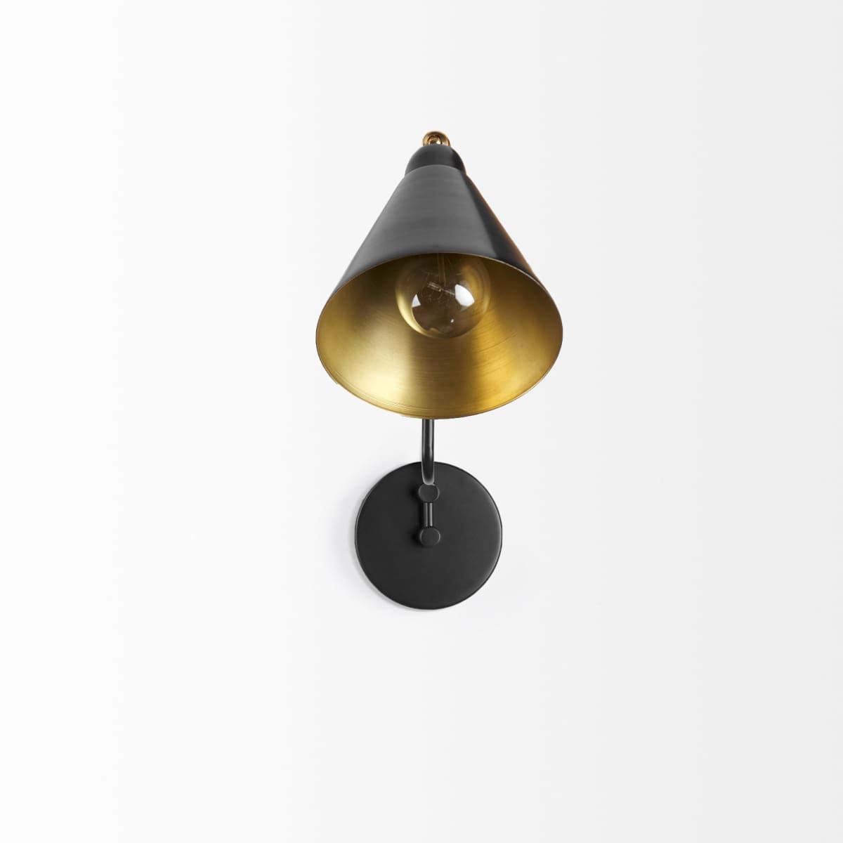 Cobalt Wall Sconce Black Metal | Gold Metal - wall-fixtures