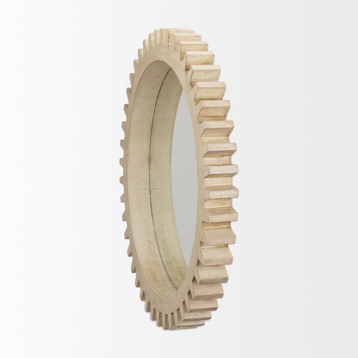 Cog Wall Mirror Natural Wood | 35’’ - wall-mirrors-grouped