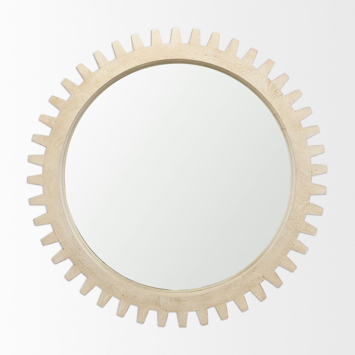 Cog Wall Mirror Natural Wood | 35’’ - wall-mirrors-grouped