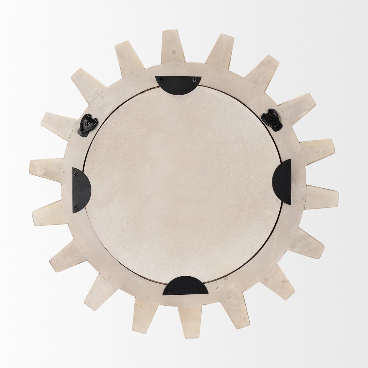 Cog Wall Mirror Sterling White Wood | 17 | Sterling - wall-mirrors-grouped