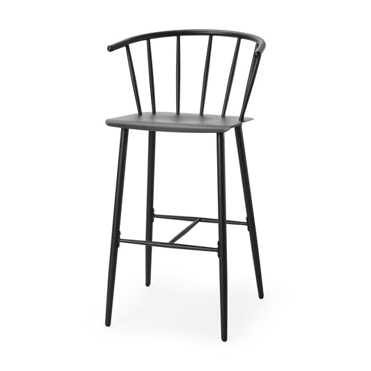 Colin Bar Counter Stool Black Metal | Bar - bar-stools