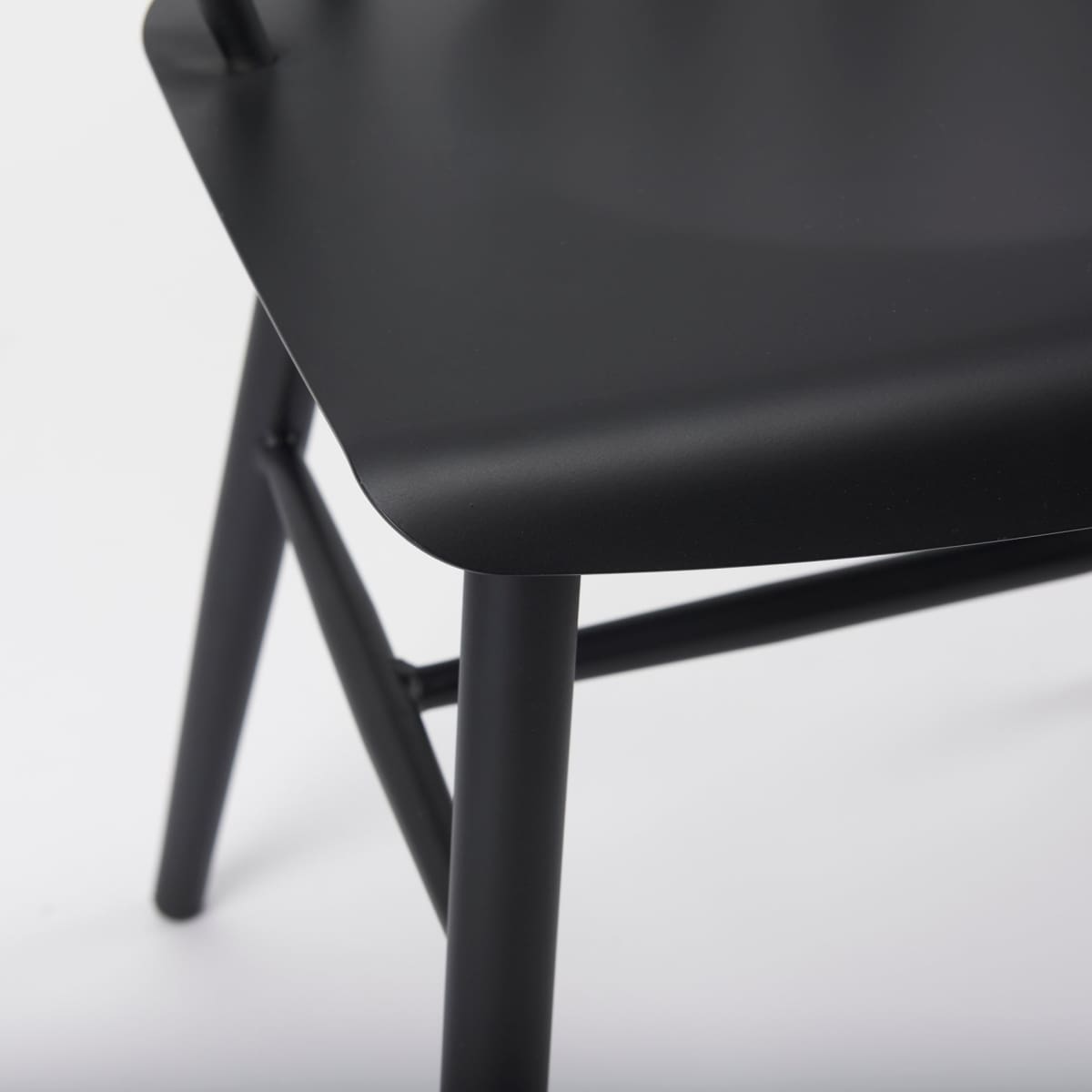 Colin Dining Chair Black Metal - dining-chairs