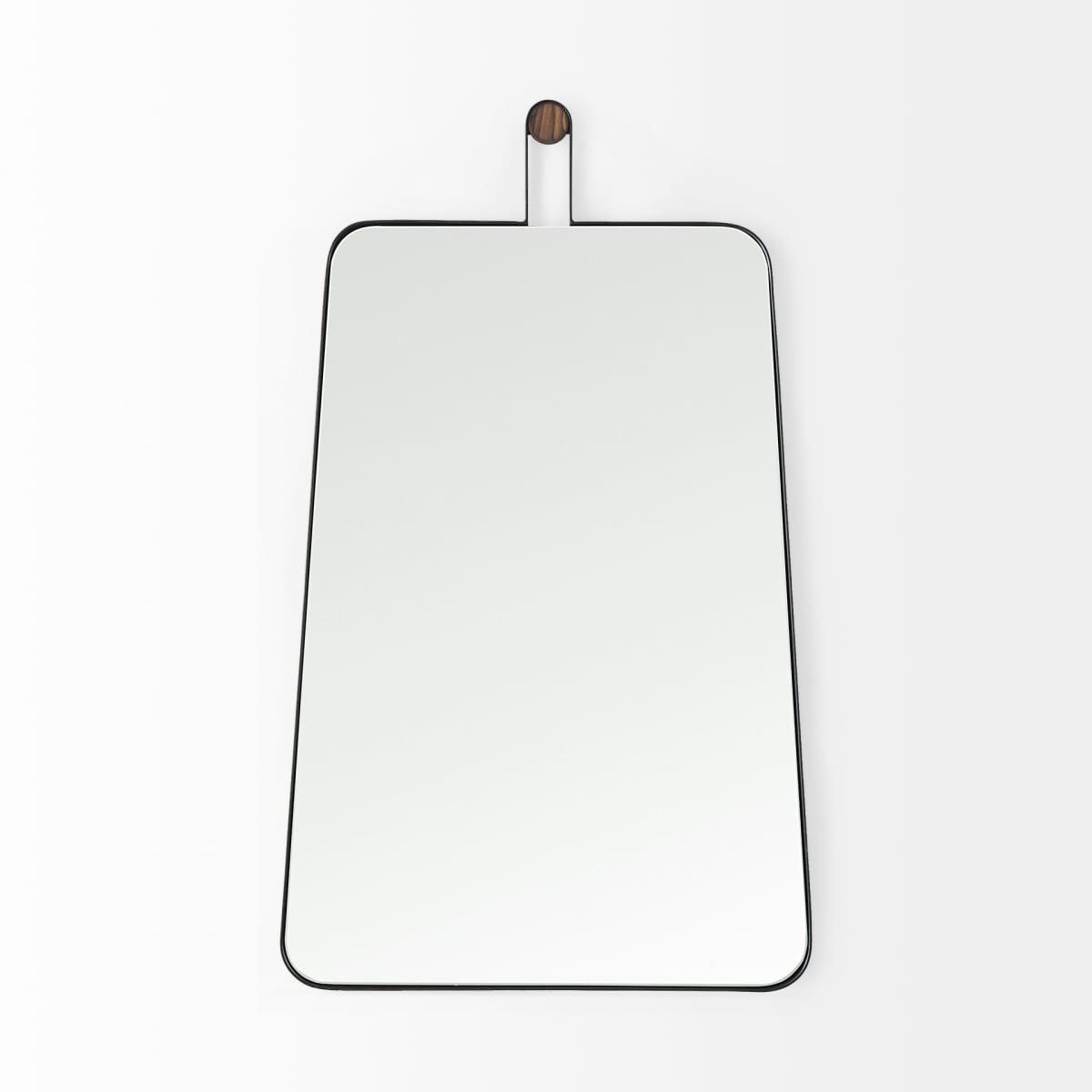 Collie Wall Mirror Black Metal | 22x36 - wall-mirrors-grouped
