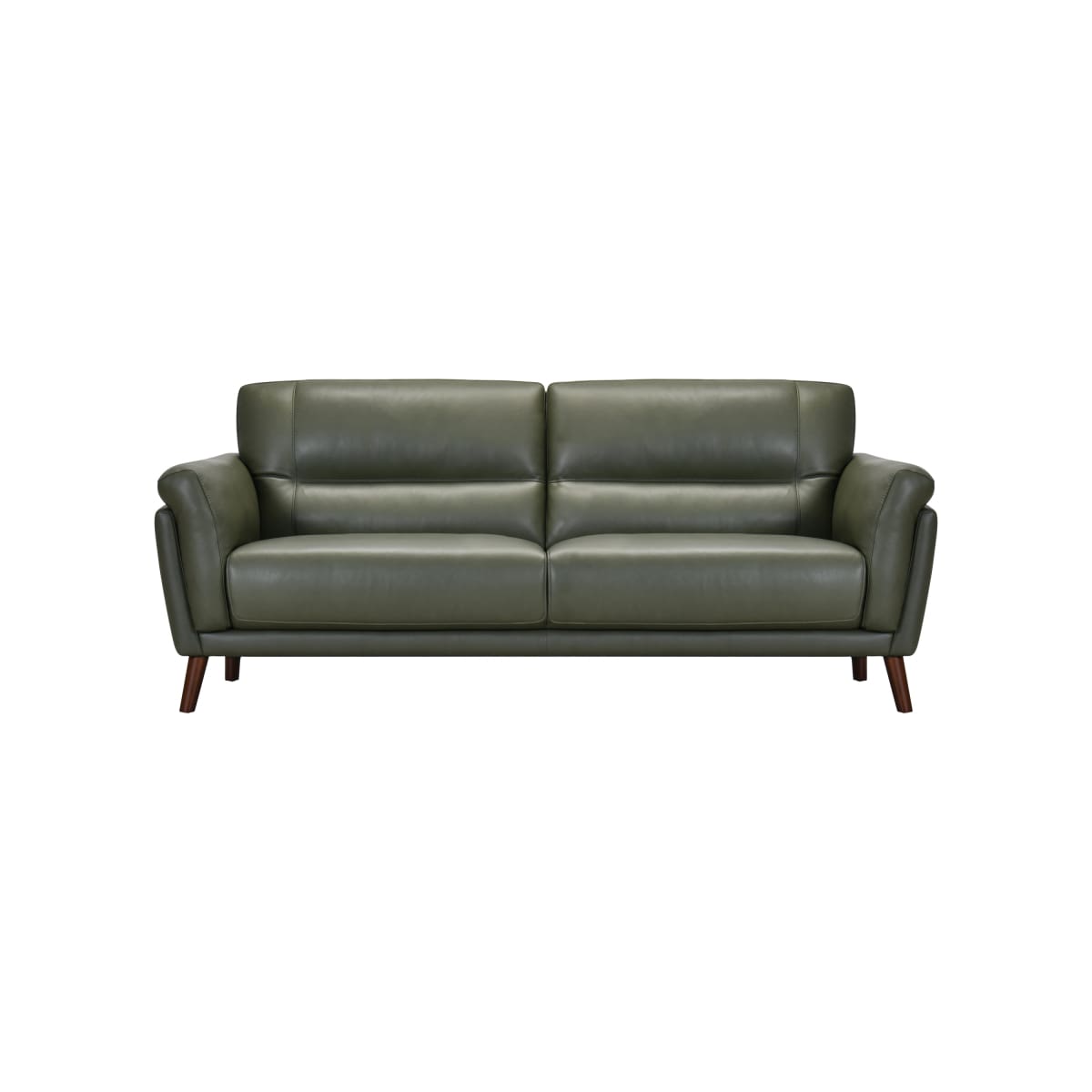 Como Leather Sofa(Green) - Sofa