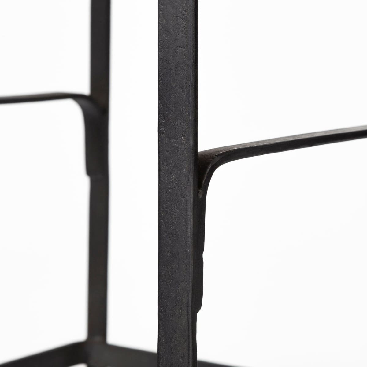Conan Metal Seat Bar Counter Stool Brown Wood | Black Metal | Counter - bar-stools
