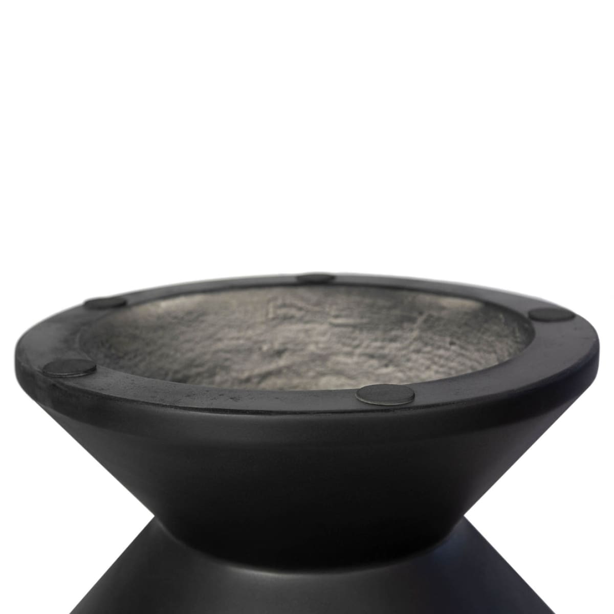 Concrete Inverted Side Table - Black - lh-import-side-tables