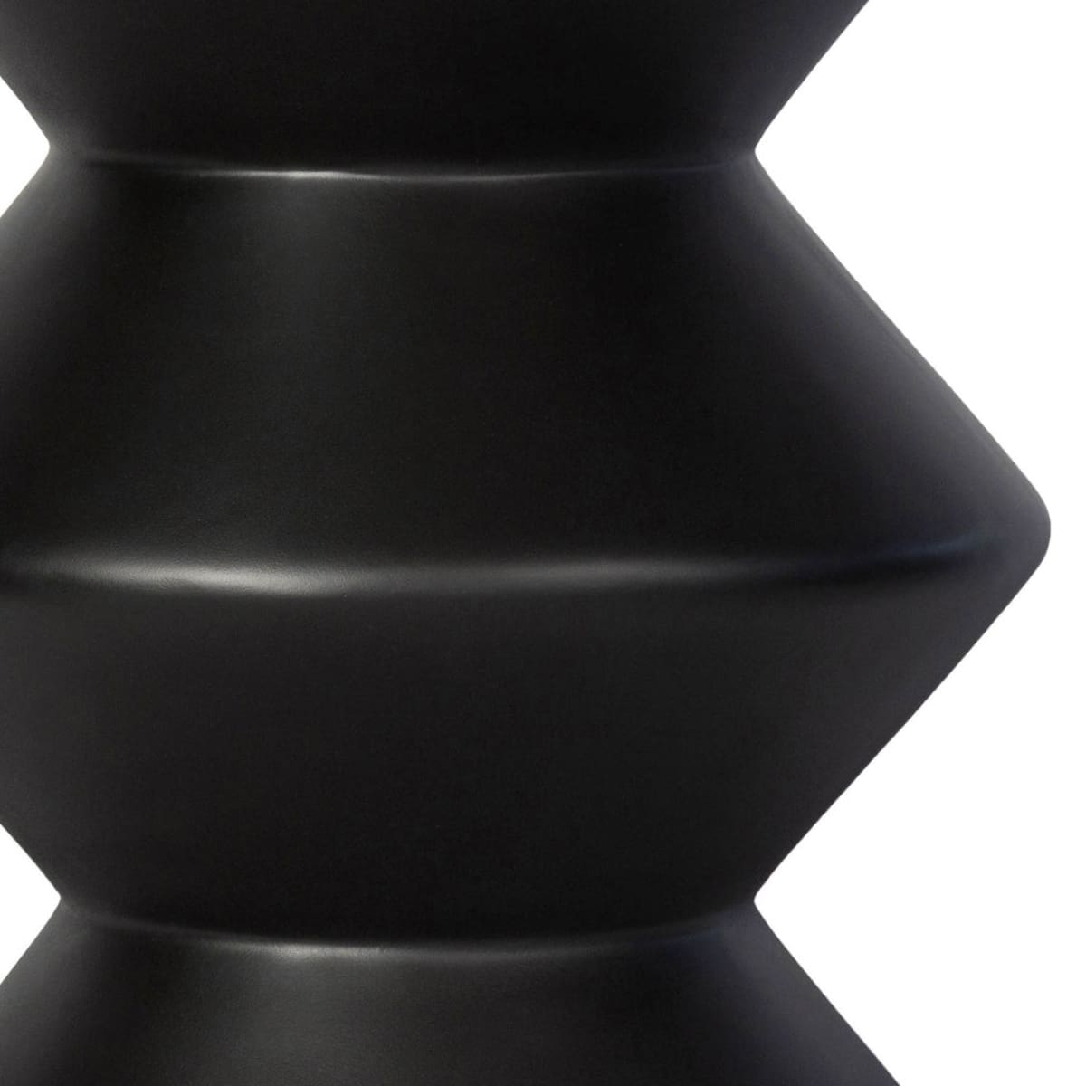 Concrete Inverted Side Table - Black - lh-import-side-tables