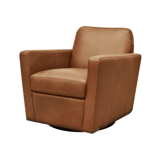 Cooper Swivel Club Chair - Cognac - lh-import-accent-club-chairs