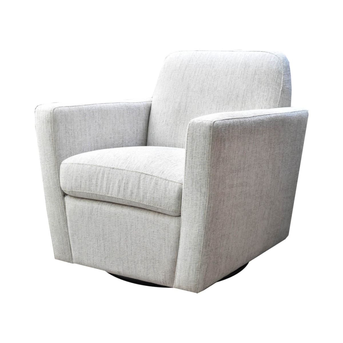 Cooper Swivel Club Chair - Woven Linen - lh-import-accent-club-chairs