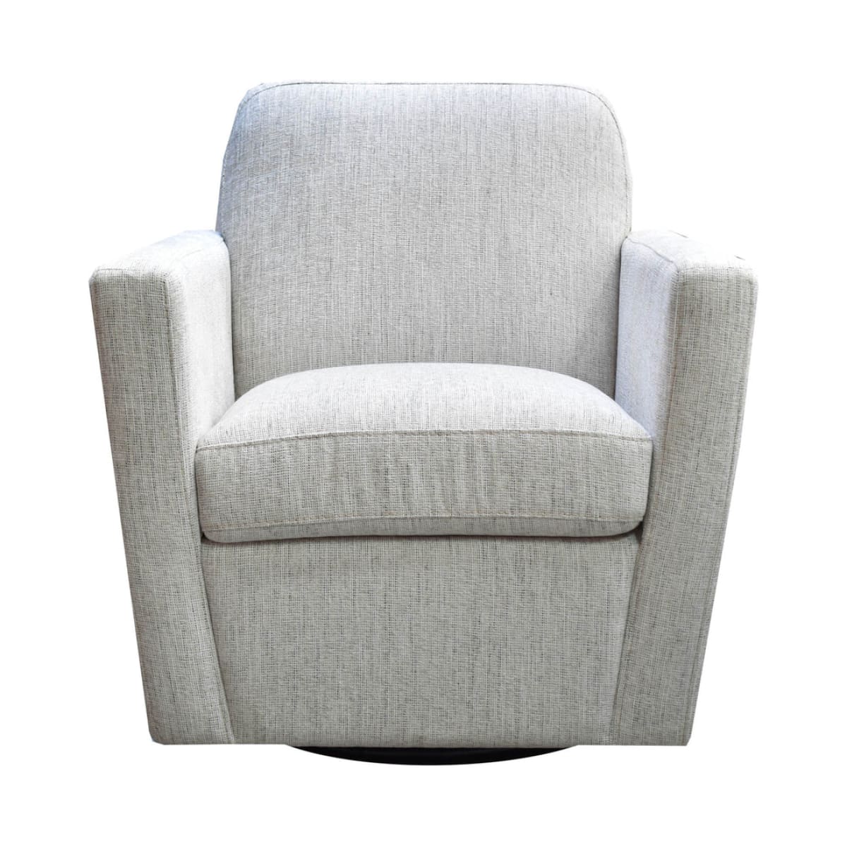 Cooper Swivel Club Chair - Woven Linen - lh-import-accent-club-chairs